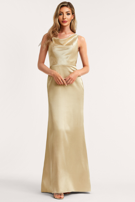 Robe Trapèze Satin Précieux - gallery 1