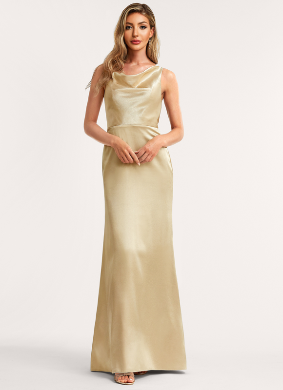 Robe Trapèze Satin Précieux - gallery 1