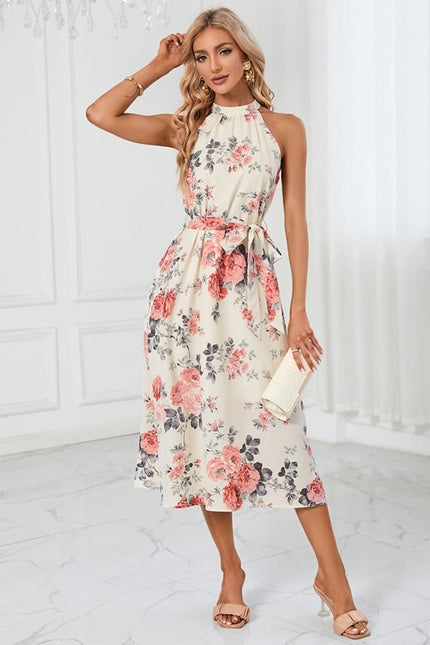 Robe Trapèze Élégance Tropicale - gallery 3