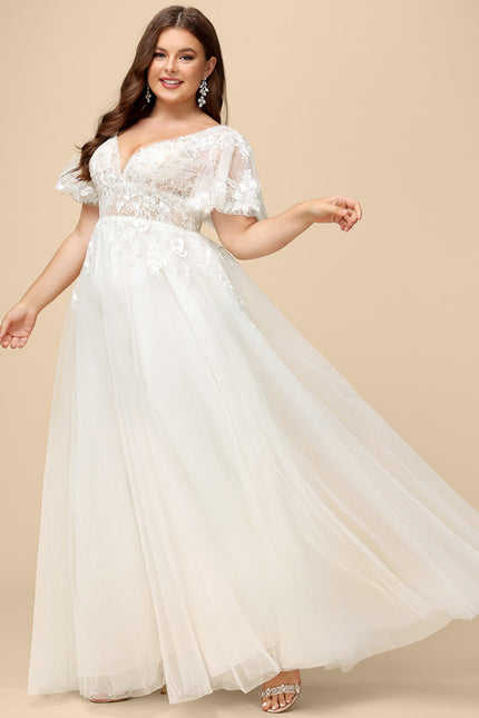 Robe Trapèze Luxe Évanescent - gallery 9