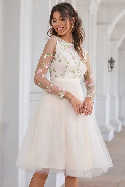 Robe Trapèze Éclat De Fleurs - gallery 6