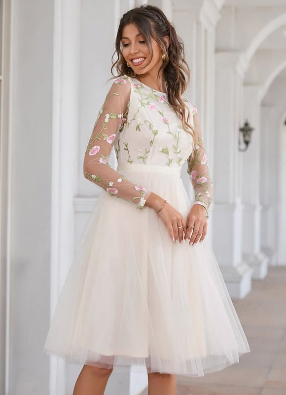 Robe Trapèze Éclat De Fleurs - gallery 6