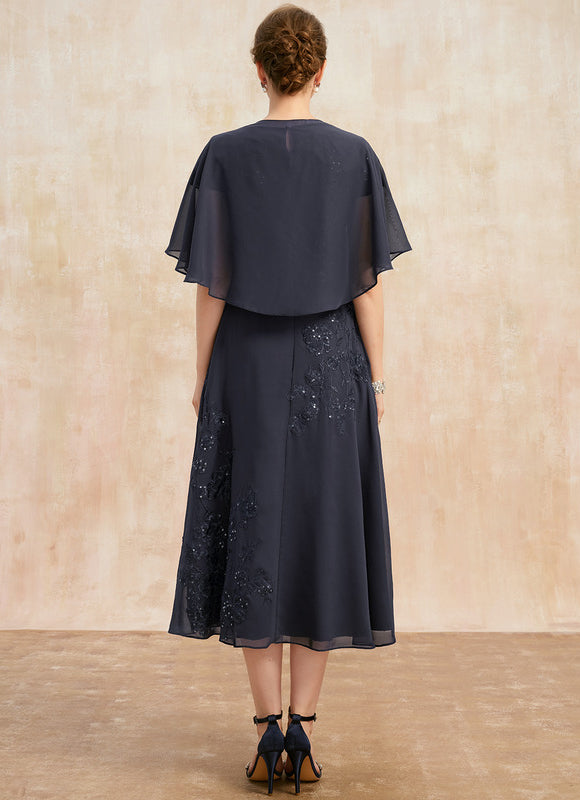 Robe Trapèze Éclat De Velours - gallery 4