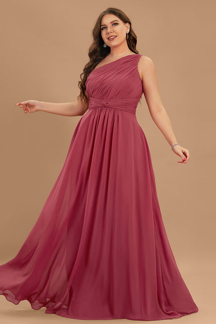 Robe Trapèze Asymétrique Beige - gallery 5