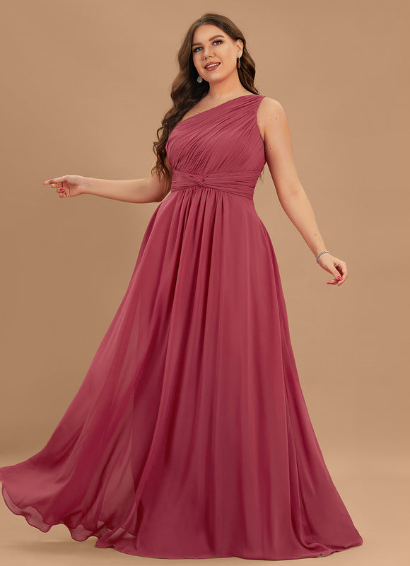 Robe Trapèze Asymétrique Beige - gallery 5