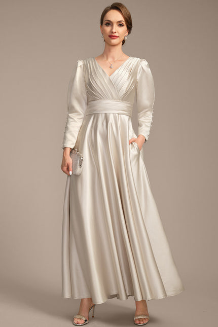 Robe Trapèze Lueur Satinée