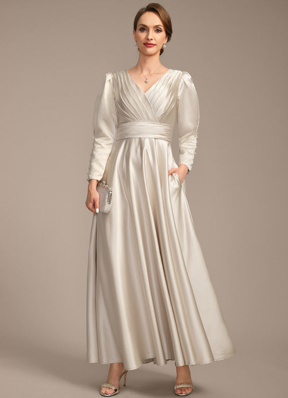 Robe Trapèze Lueur Satinée