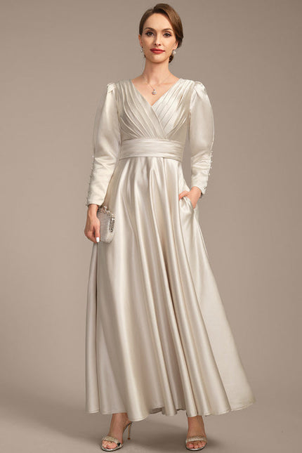Robe Trapèze Lueur Satinée