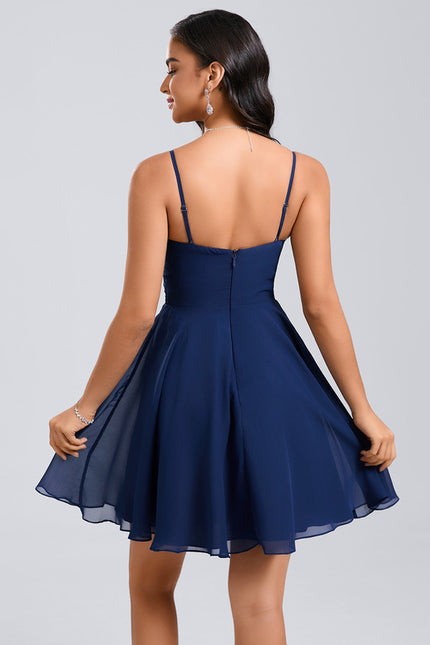 Robe Trapèze Marine Éthérée - gallery 7