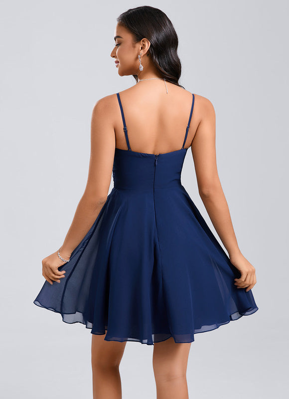 Robe Trapèze Marine Éthérée - gallery 7