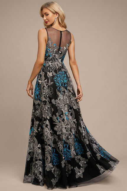 Robe Trapèze Noir Floral Chic - gallery 6