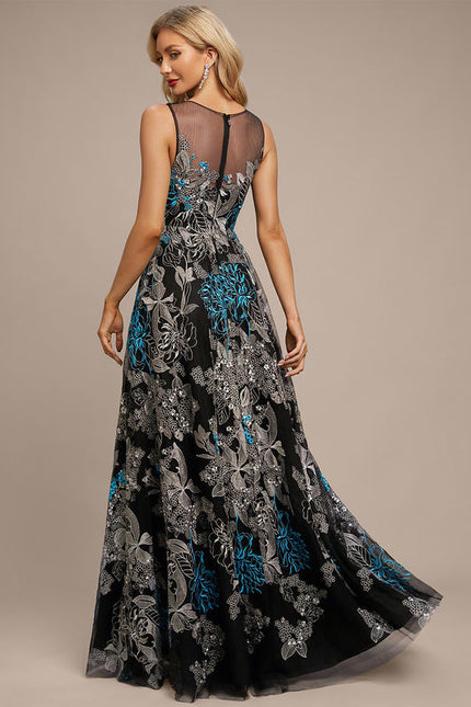 Robe Trapèze Noir Floral Chic - gallery 6