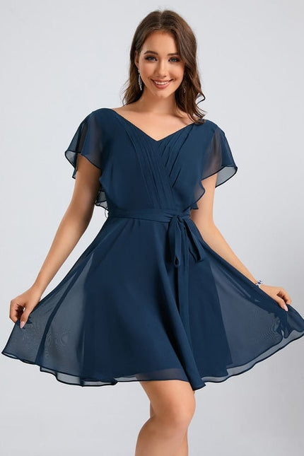 Robe Trapèze Marine Éthérée
