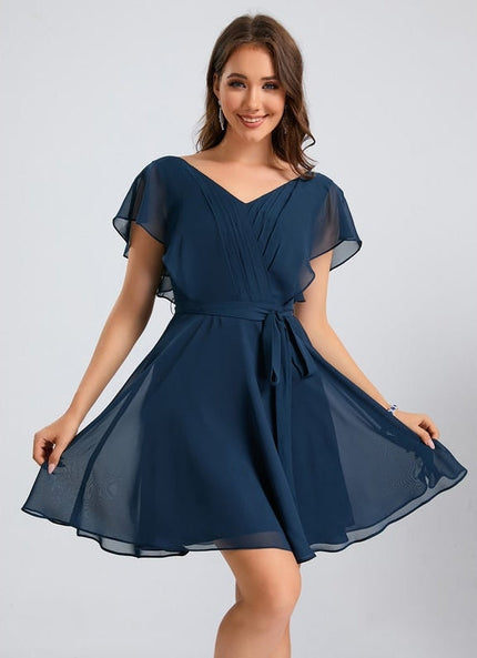 Robe Trapèze Marine Éthérée