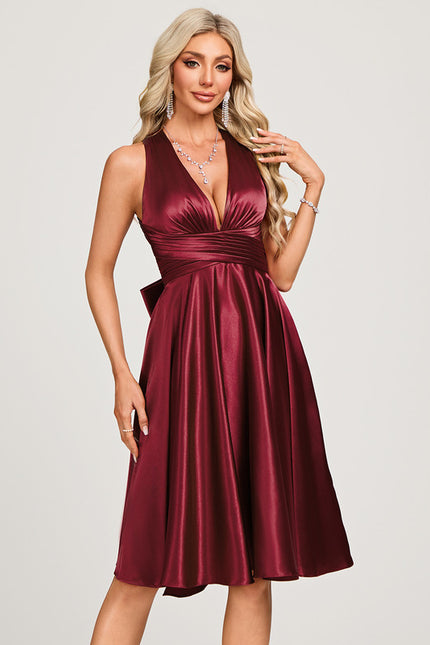 Robe Trapèze Satin Vortex - gallery 1