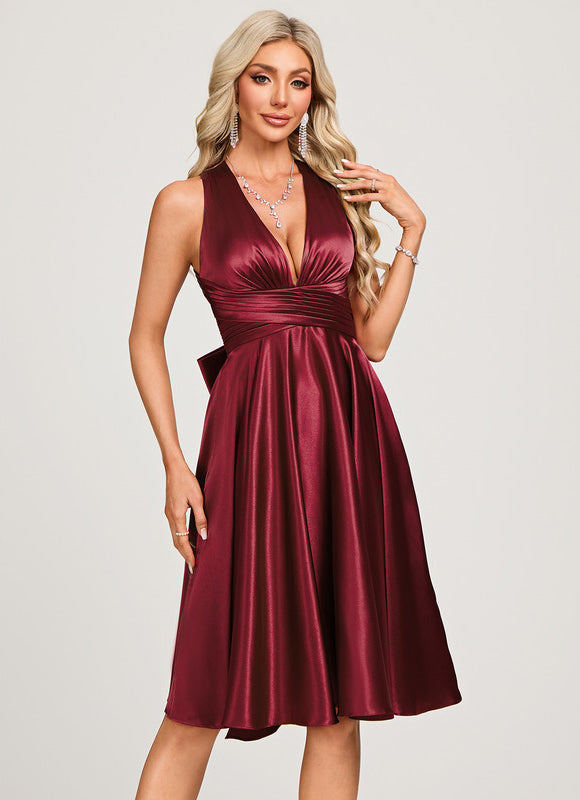 Robe Trapèze Satin Vortex - gallery 1