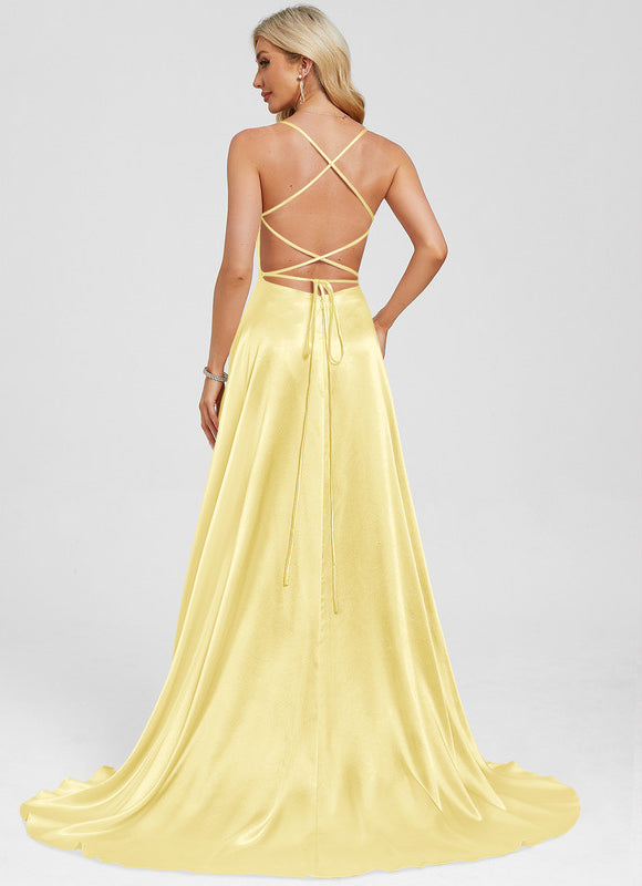 Robe Jaune Trapeze