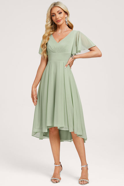Robe Trapèze Aérienne Vaporeuse - gallery 2