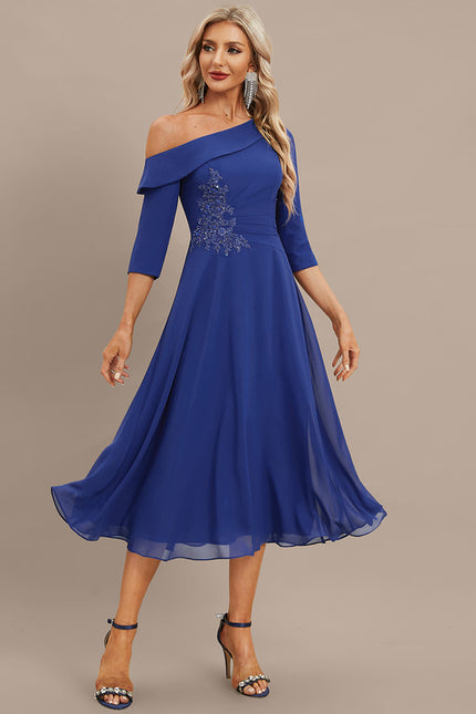 Robe Trapèze Saphir Flottant