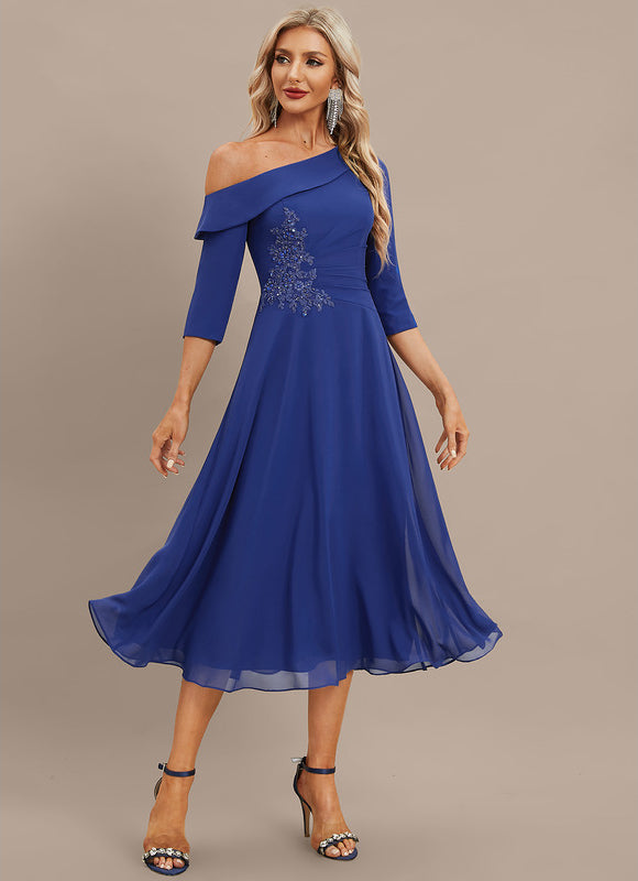 Robe Trapèze Saphir Flottant