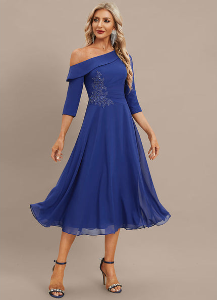 Robe Trapèze Saphir Flottant