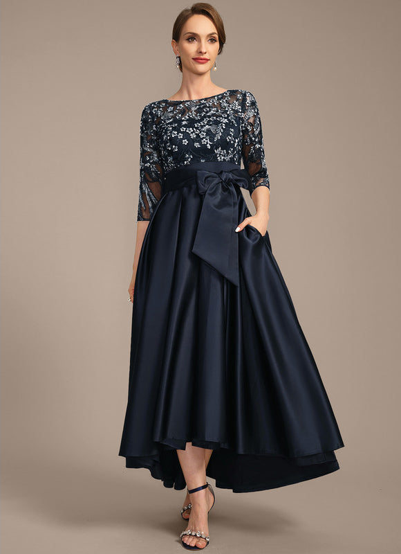 Robe Trapèze Satin Nuit - gallery 2