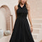 Robe Trapèze Chic Noir Épuré