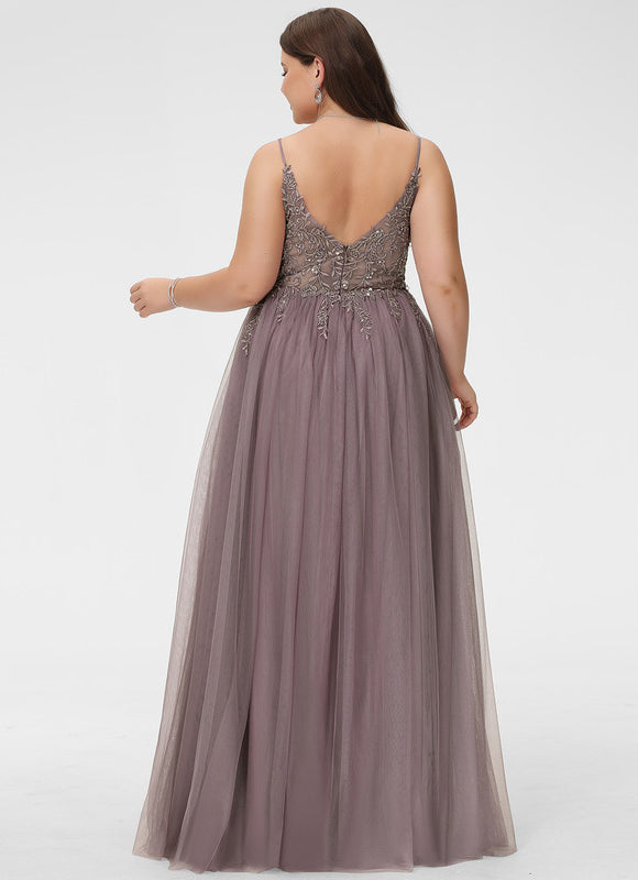 Robe Trapèze Voile Argenté - gallery 6