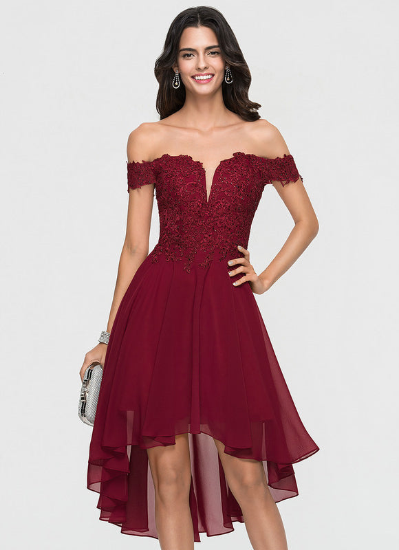 Robe Trapèze Asymétrique Velours