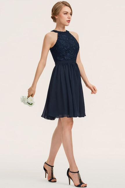 Robe Trapèze Éclat De Rose Poudrée - gallery 3