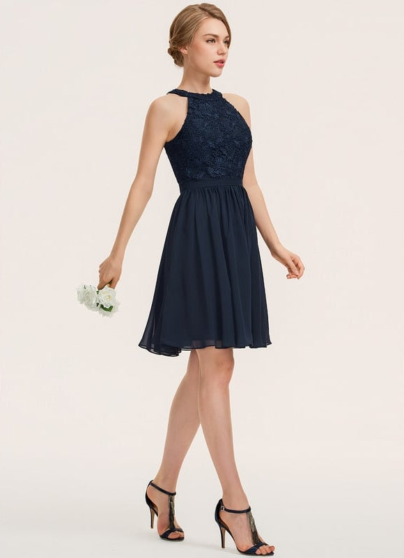 Robe Trapèze Éclat De Rose Poudrée - gallery 3