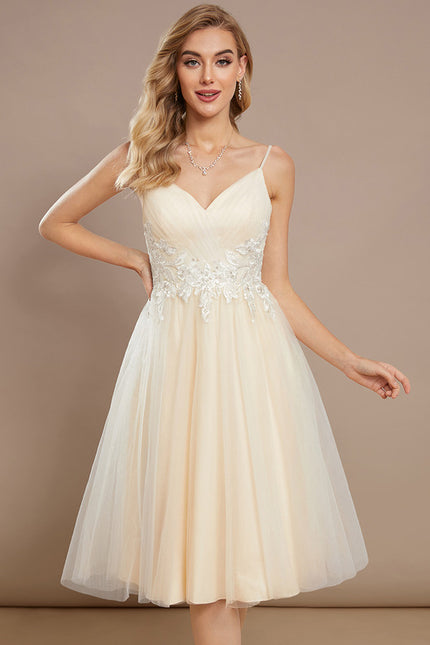 Robe Trapèze Raffinement Tulle Couture - gallery 1