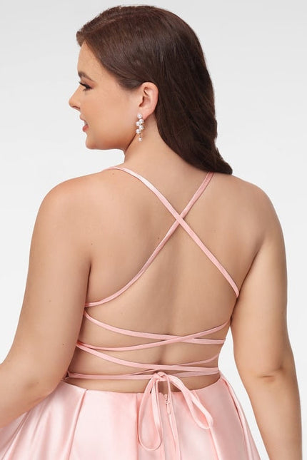 Robe Trapèze Rêve Rosé Satiné - gallery 6
