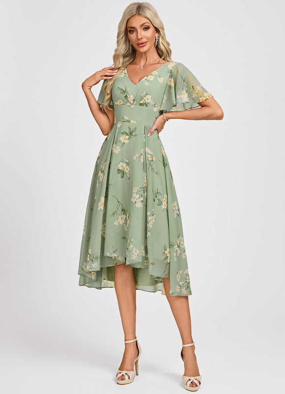 Robe Trapèze Fluide Asymétrique - gallery 2