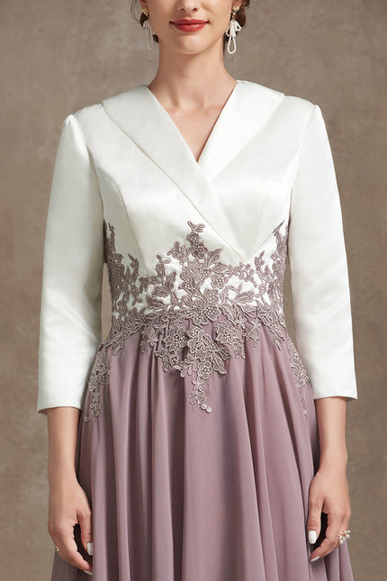 Robe Trapèze Élégance Lavande - gallery 1