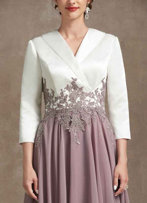 Robe Trapèze Élégance Lavande - gallery 1