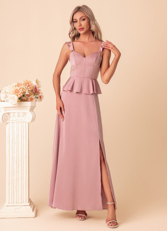 Robe Trapèze Satin Chic Maxi - gallery 3