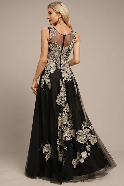 Robe Trapèze Aérienne Noir - gallery 3