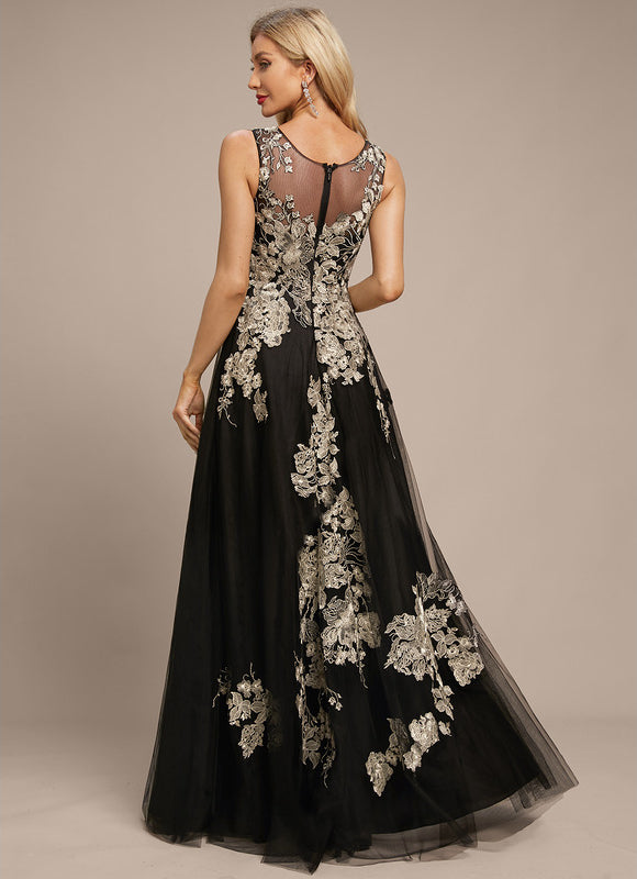 Robe Trapèze Aérienne Noir - gallery 3