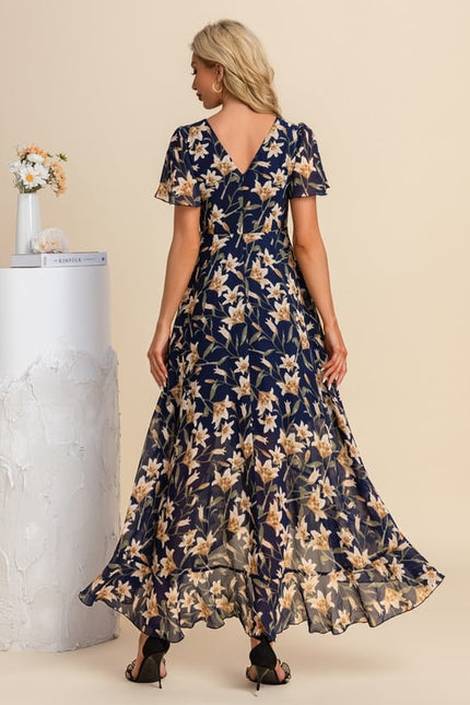 Robe Trapèze Florale Évoquée - gallery 9