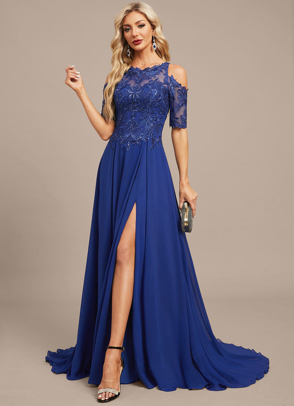Robe Trapèze Saphir Élégant - gallery 1