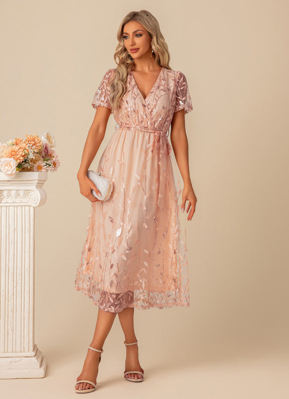 Robe Trapeze Sequin