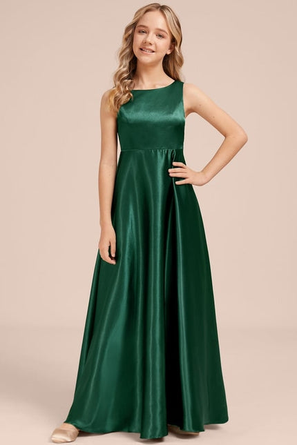 Robe Trapèze Satinée Cerise