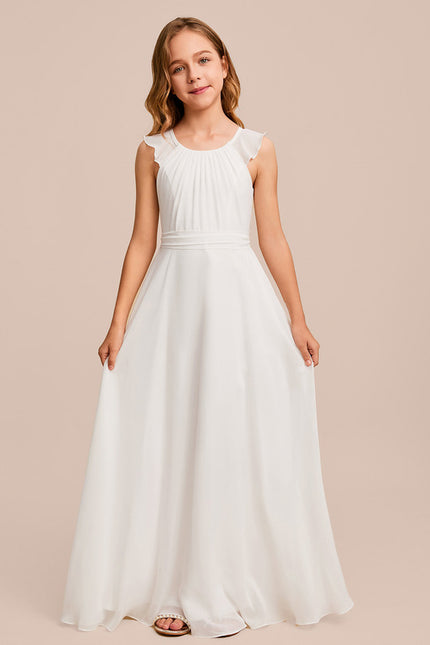Robe Trapèze Bleu Doux Éclat - gallery 1