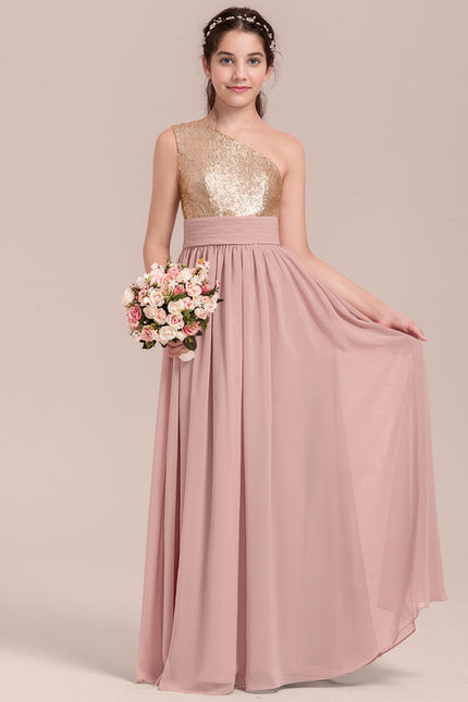 Robe Trapèze Brillance Rosée