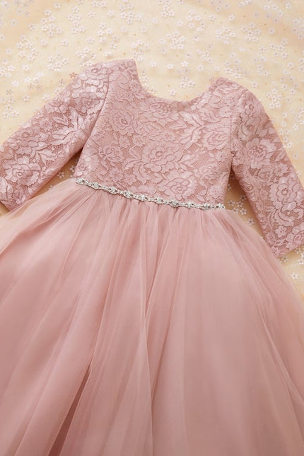 Robe Trapèze Pendule Rosée - gallery 5