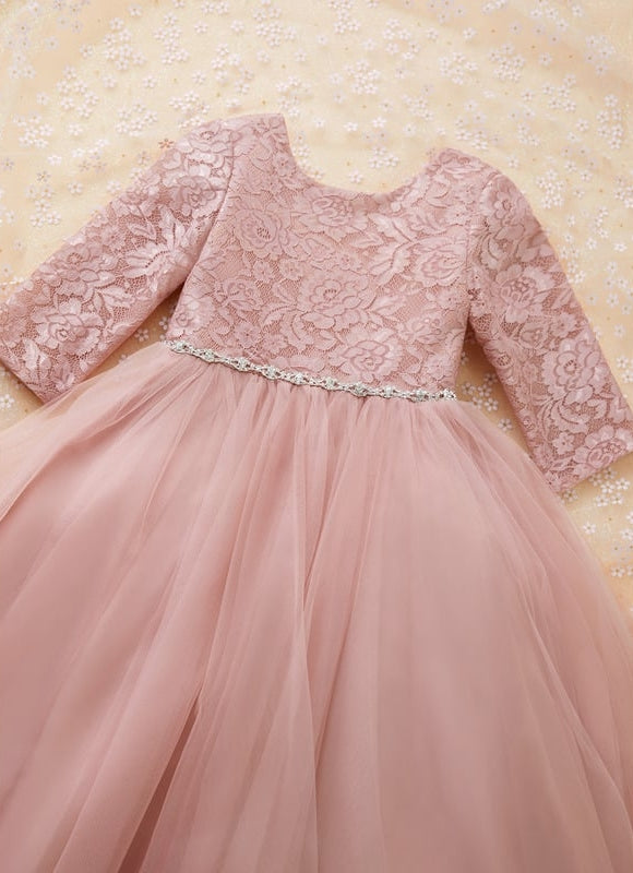 Robe Trapèze Pendule Rosée - gallery 5
