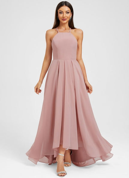 Robe Trapèze Mousseline Rose