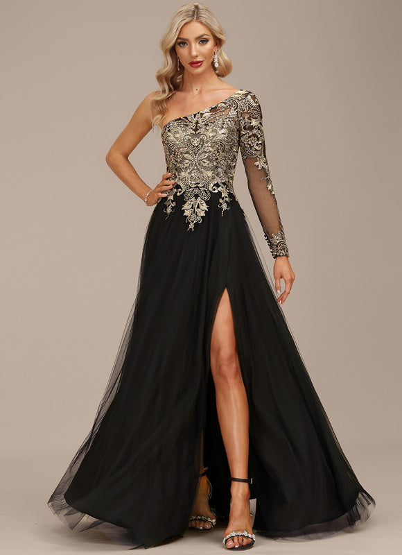 Robe Trapèze Chic Tulle Noir