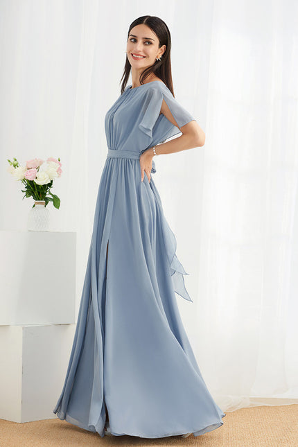 Robe Trapèze Élégance Aquatique - gallery 2